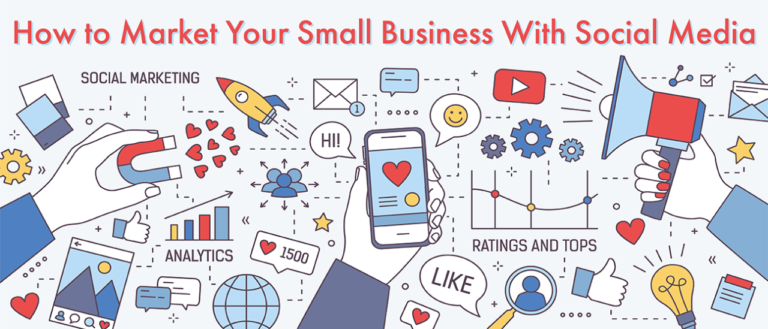 Marketing your small business on social media effectively.