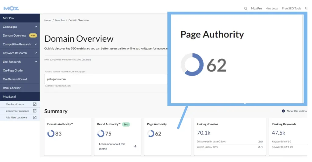 What is Page Authority?