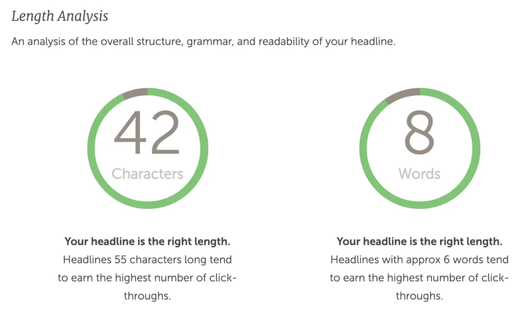 Consider Your Headline Length