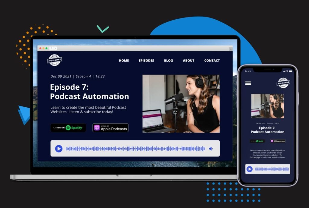 Create a Podcast Website or Landing Page for podcasting and Get More Listeners