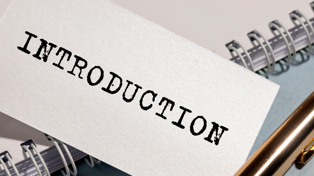 Crafting introductions