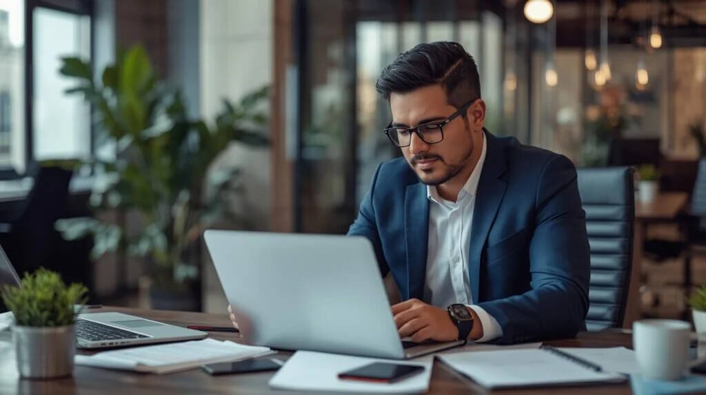 A professional researcher working on a Spanish-language digital marketing campaign results for Sacramento business