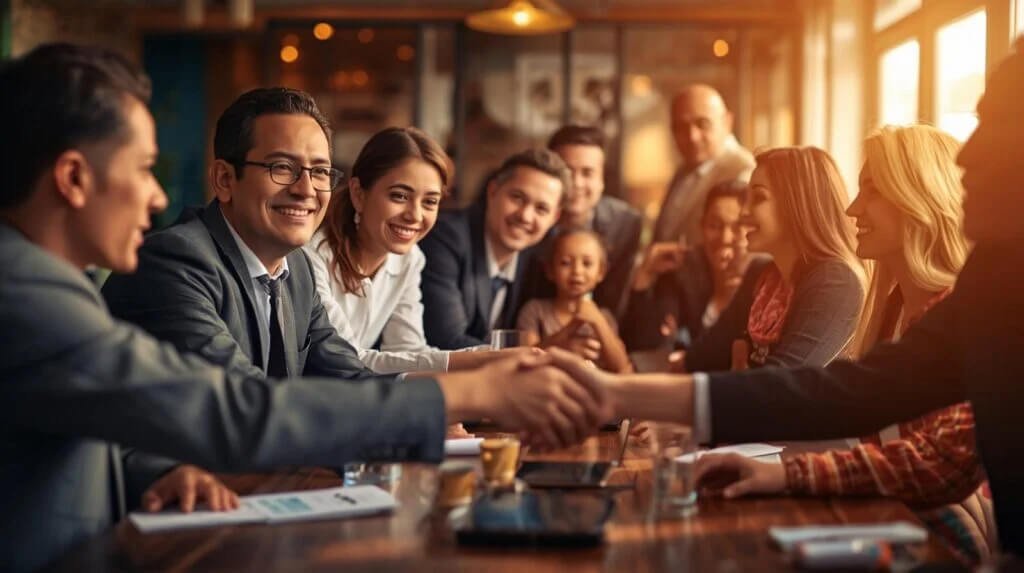 Bilingual marketing team meet-up for a social media strategy in Sacramento CA