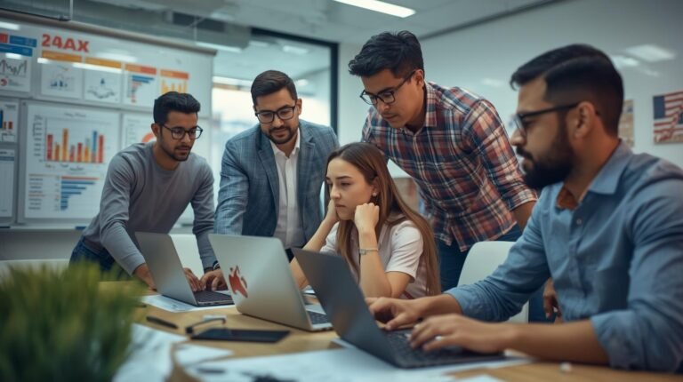 Hispanic consumers in a meeting